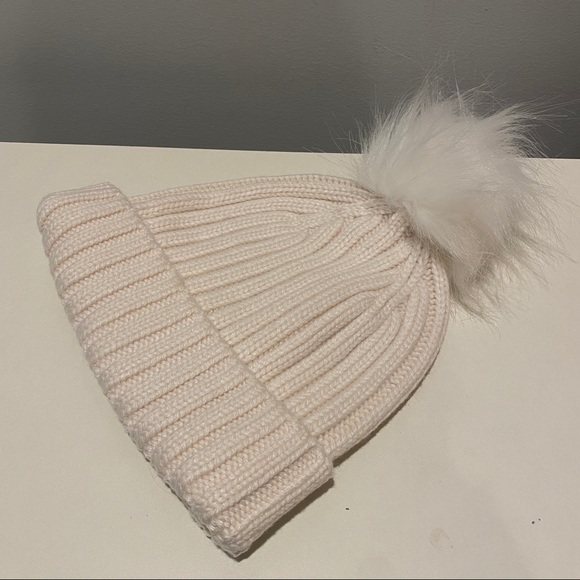 J. Crew Ribbed Beanie with faux-fur Pom-Pom - Picture 2 of 5